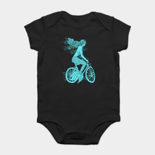 Mermaid on a Bike Baby Bodysuit